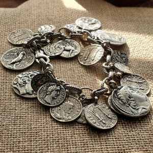 Silpada Roman coin bracelet